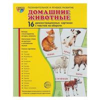 Дидактические карточки "Домашние животные" (16 шт.)